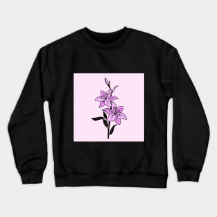 Pink Lilies Crewneck Sweatshirt